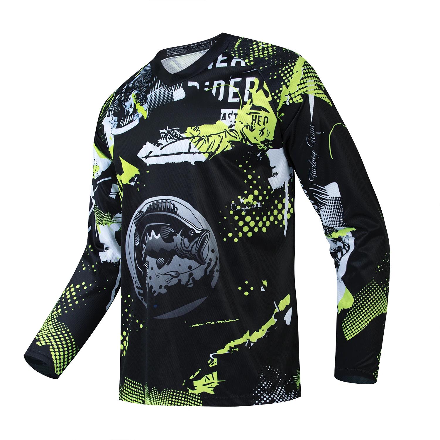ETST 012 Nieuwe 2024 Viskleding Lange Mouw Kamperen Wandelen Fietsen T-shirt Anti UV Viskleding Snel drogende Truien S
