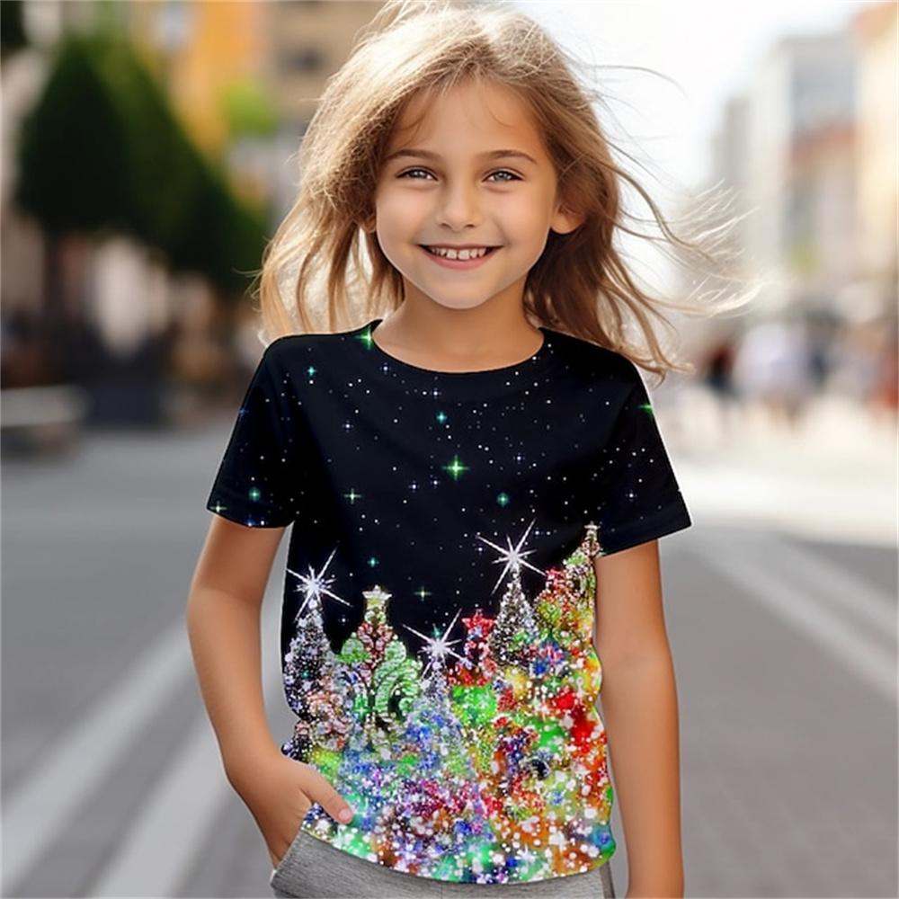 ETST WENDY 012 Meisjeskleding Korte Mouw T-shirts Meisjeskleding 2 tot 8 Jaar Kinderkleding Mode Grafische T-shirts Jongens Print Baby T-shirts 100