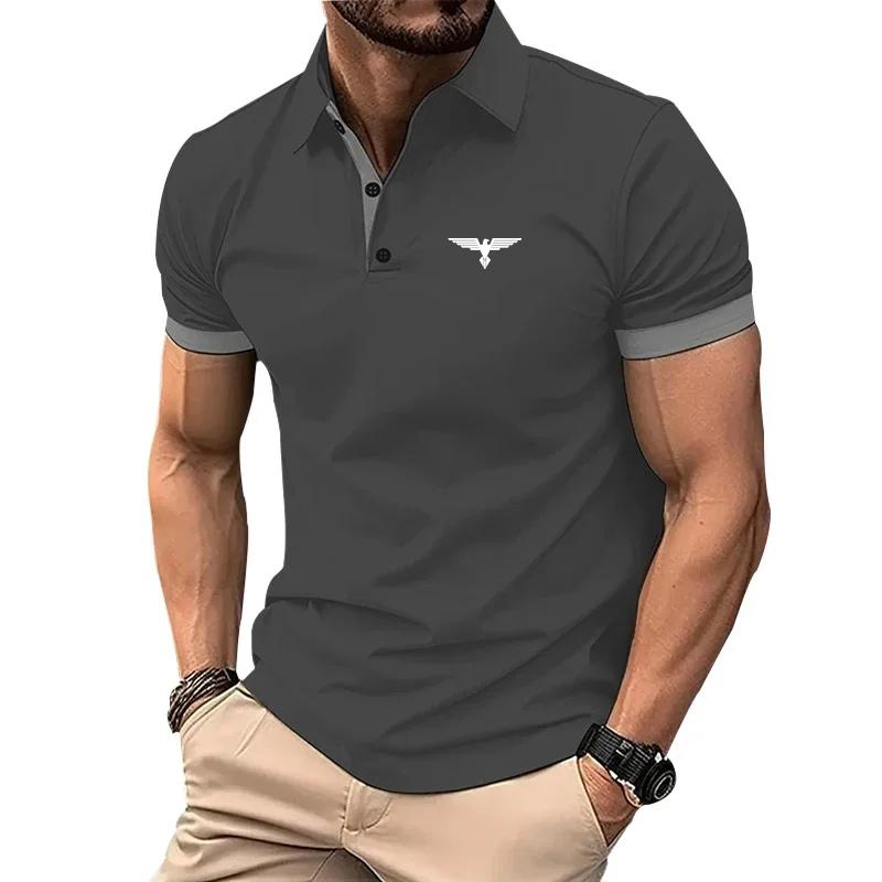 Haojun Poloshirts voor heren Casual Slim Fit Herenpolo's Nieuwe zomermode Herenkleding S wit