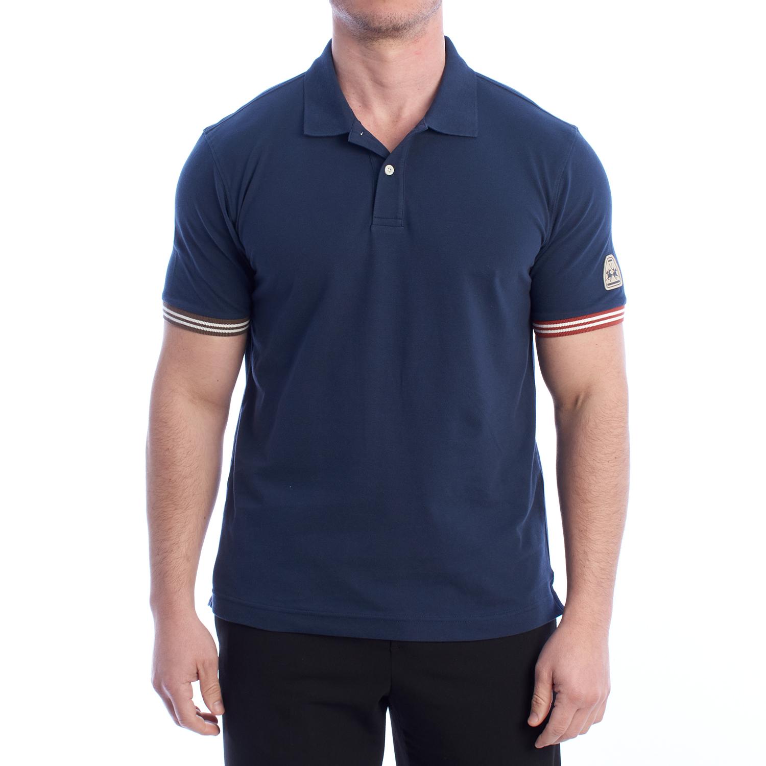 LA MARTINA Heren Regular Fit Polo met korte mouwen YMP011-PK001 3XL blauw