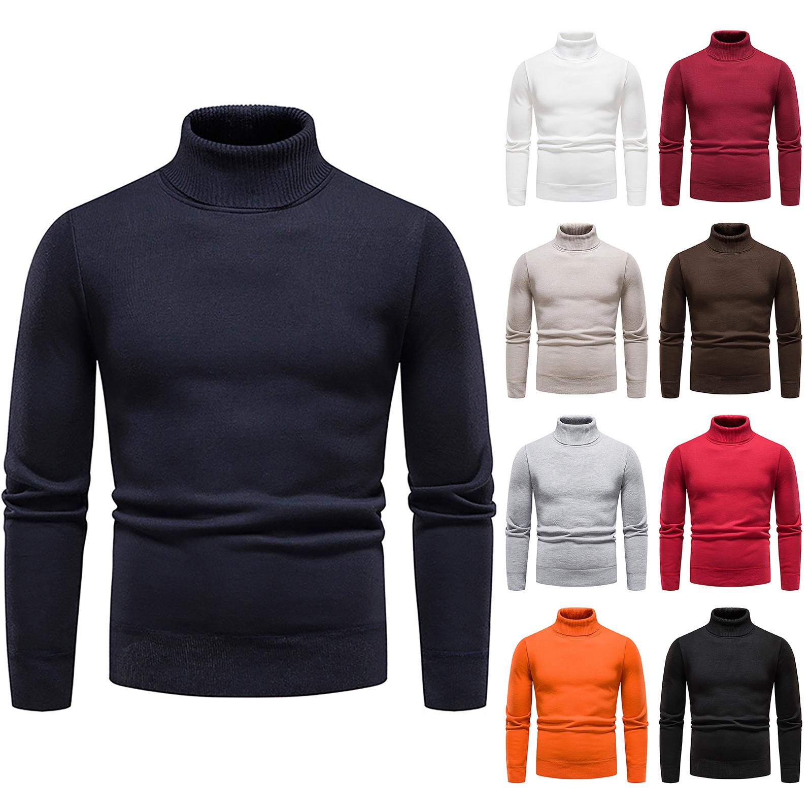 Niubiplus Heren herfst- en winter casual gebreide effen kleur decoratief patroon trui L beige