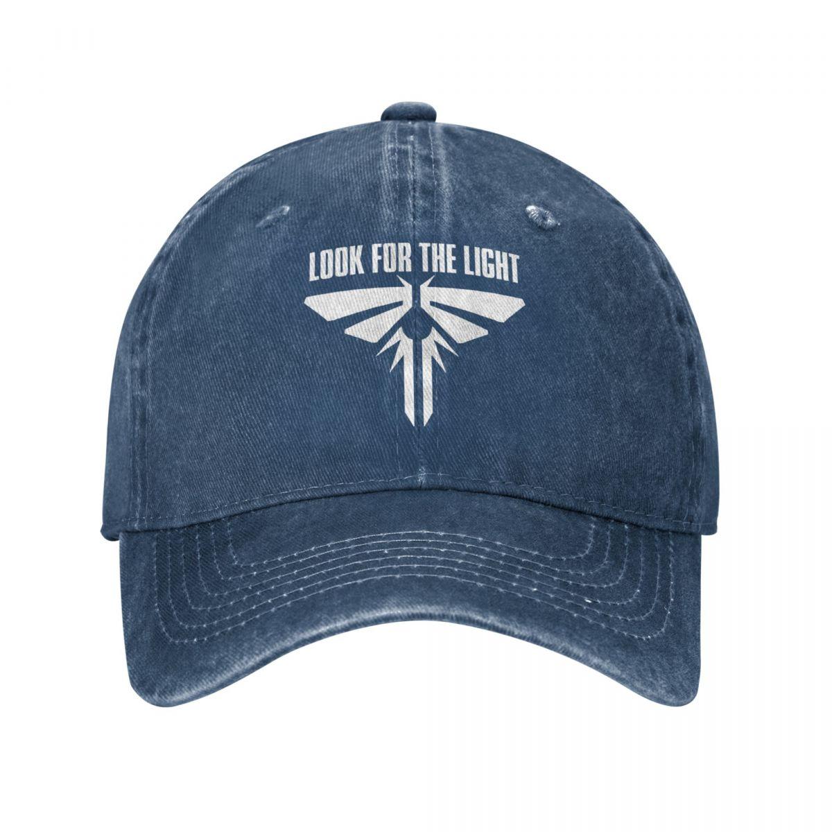 91421224MABLK3A4XG TLOU The Last Of Us Baseball Caps Klassieke Versleten Denim Look Voor De Lichte Firefly Logo Snapback Cap Ongestructureerde Caps Hoed One Size