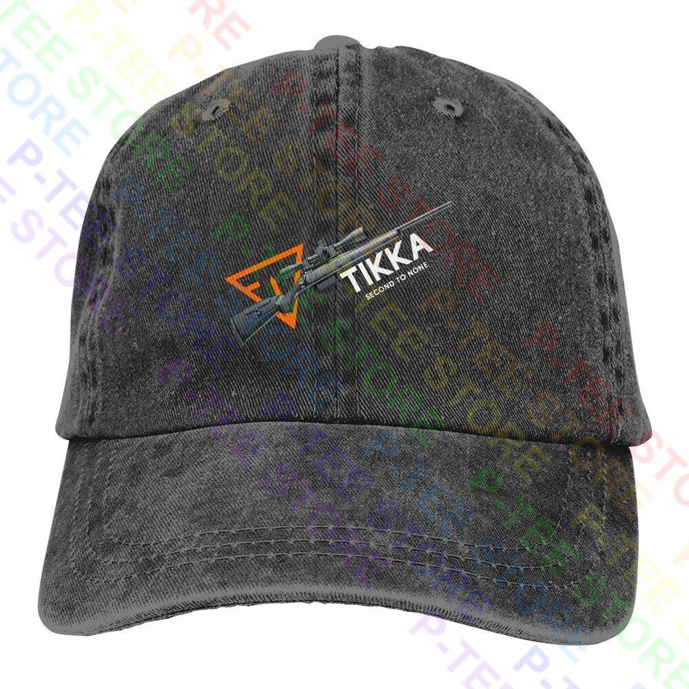 91341622MA8PNJ28X9 Tikka T3 Tac Bolt Action Sniper Rifle Vuurwapens Gewassen Denim Baseball Cap Trucker Hats Cadeau All-Match Adjustable