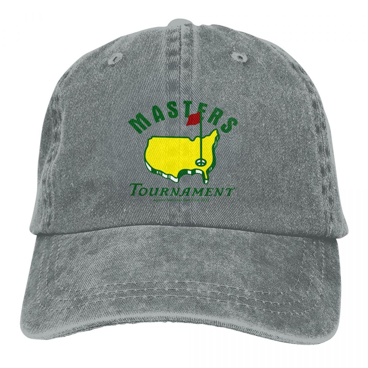 91460000MAC14ECE0X Baseball Caps Masters Toernooi 2023 Merch Unisex Mode Versleten Denim Snapback Cap Verstelbare Pasvorm One Size