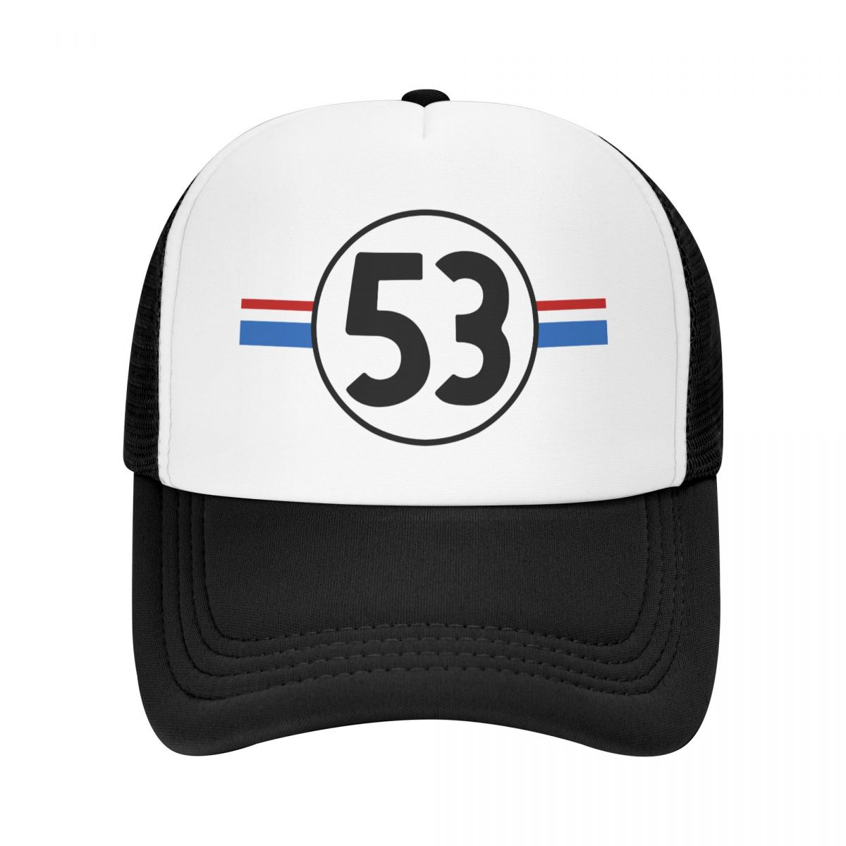 91460000MAC0FHAR19 Klassieke Klassieke Raceauto Herbie 53 Baseball Cap WoUnisex Unisex Verstelbare Trucker Hat Outdoor Snapback Hoeden Zomerpetten Trucker Hat