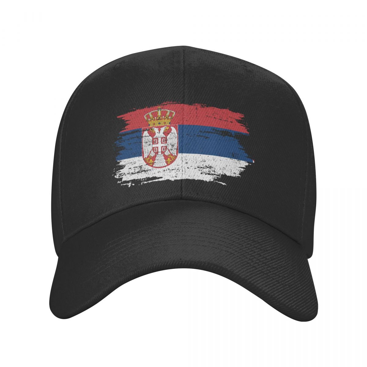 91460000MABYK9JE7A Gepersonaliseerde Servische vlag honkbalpet dames unisex ademend Servische trotse vader hoed sport snapback petten zonnehoeden Adjustable Cap