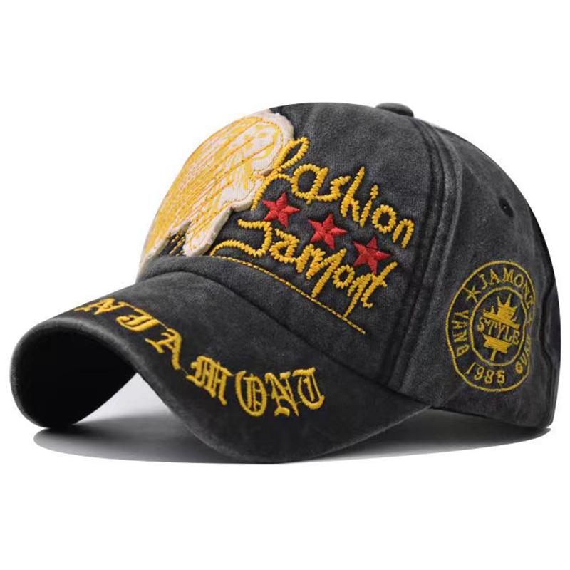 Queeniec Zomer Baseball Cap Mannelijk Vrouwen Borduurwerk Vissershoed Voor Mannen Bot Casquette Hip Hop Casual Gorra Verstelbare Katoenen Snapback Hoed 55-60cm