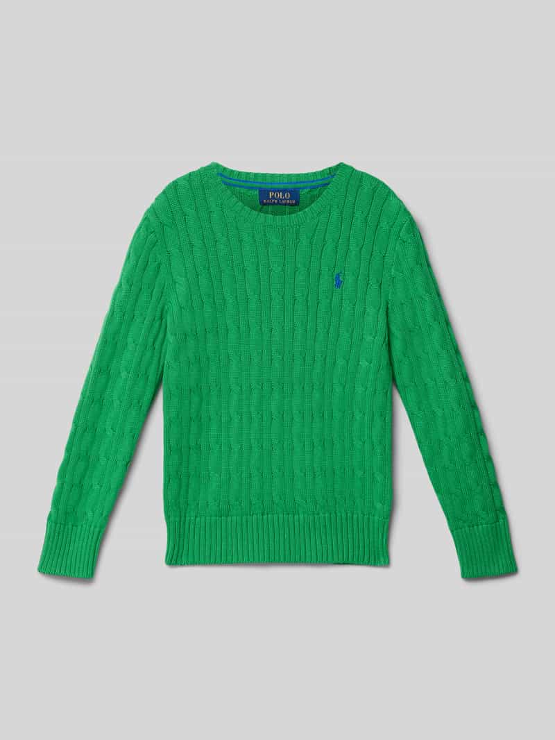 Polo Ralph Lauren Teens Gebreide pullover met ribboorden