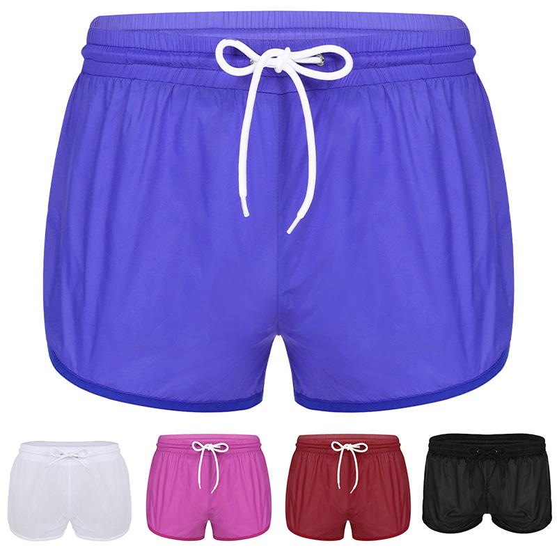 FD28TN Doorzichtige elastische zwembroek voor heren Boardshorts Ondergoed voor heren XXL wit