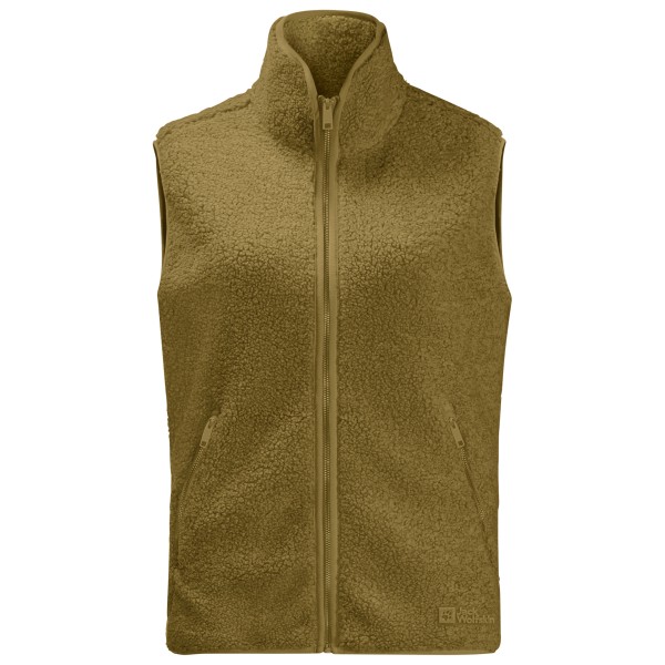 Jack Wolfskin - Women's High Curl Vest - Fleecebodywarmer, olijfgroen