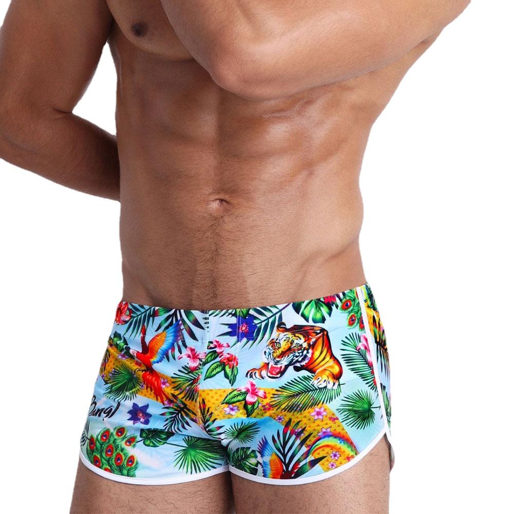 UXH Fashion Heren zwemslips Love is Love Zwemmen Strakke pasvorm Sexy badmode Strandkleding Zonnen Surfen M