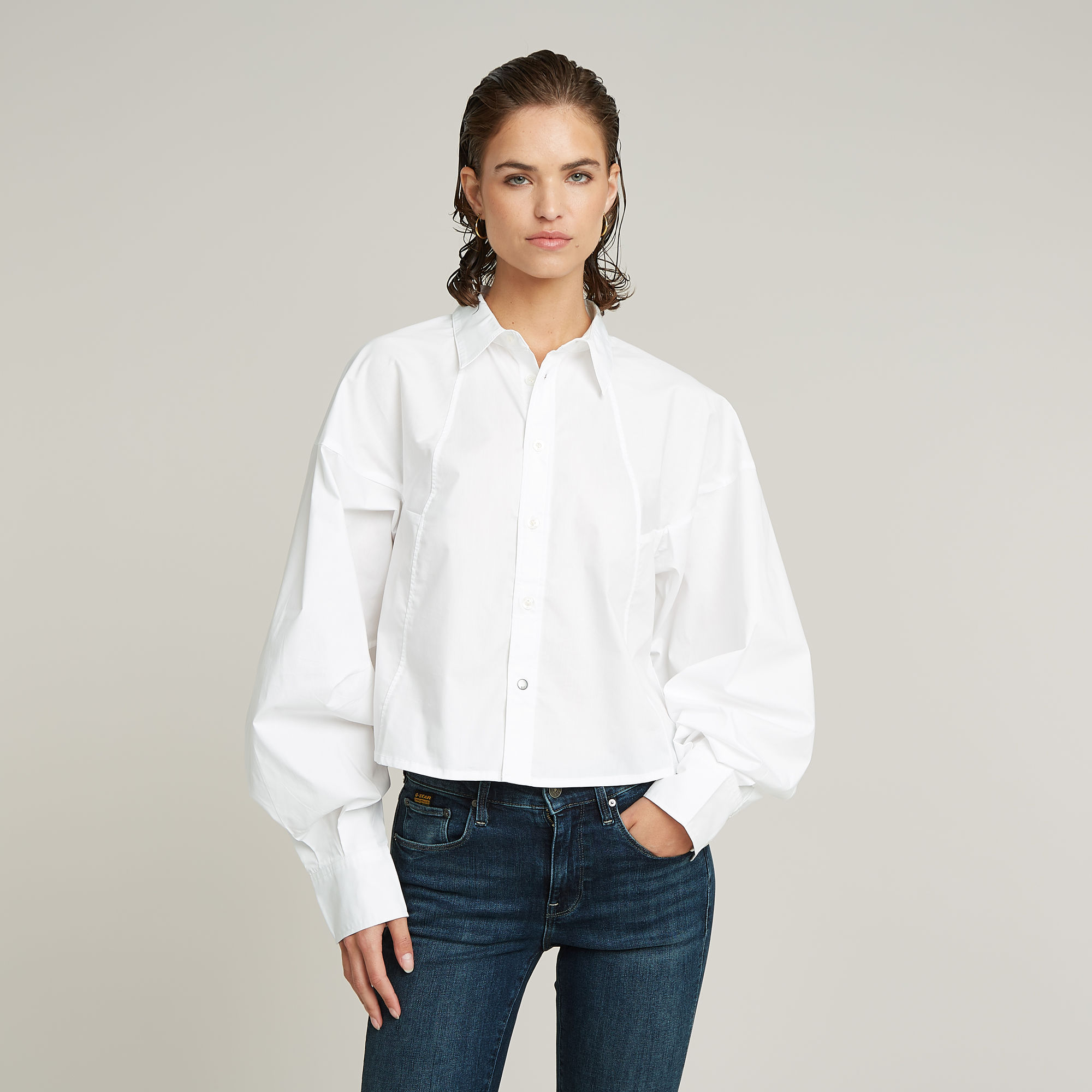 G-Star RAW Macro Balloon Shirt - Wit - Dames