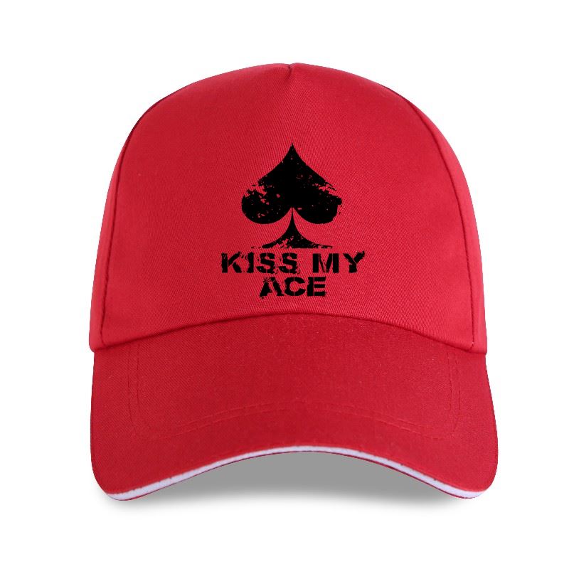 91530112MAC1H7JY0E Nieuwe grappige Poker Kiss My Ace kaartspel schoppen honkbalpet