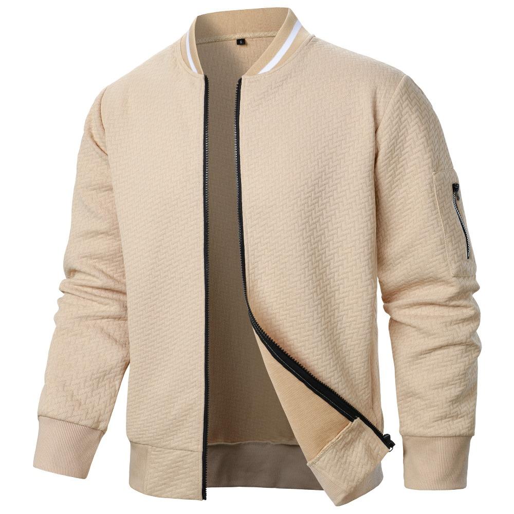 King Billion Heren Zip Stand Collar Sweatshirt Jack Heren Casual Jacquard Cardigan Sweatshirts Baseballjacks Herenkleding S zwart