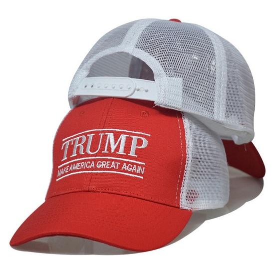 Mieshangle Unisex Baseball Cap Trump 2024 Letter Vlag Borduurwerk Lange Rand Zonnebrandcrème Hol Mesh Anti-UV Verstelbare Paardenstaart Gat Outdoor Geplooide Hoed