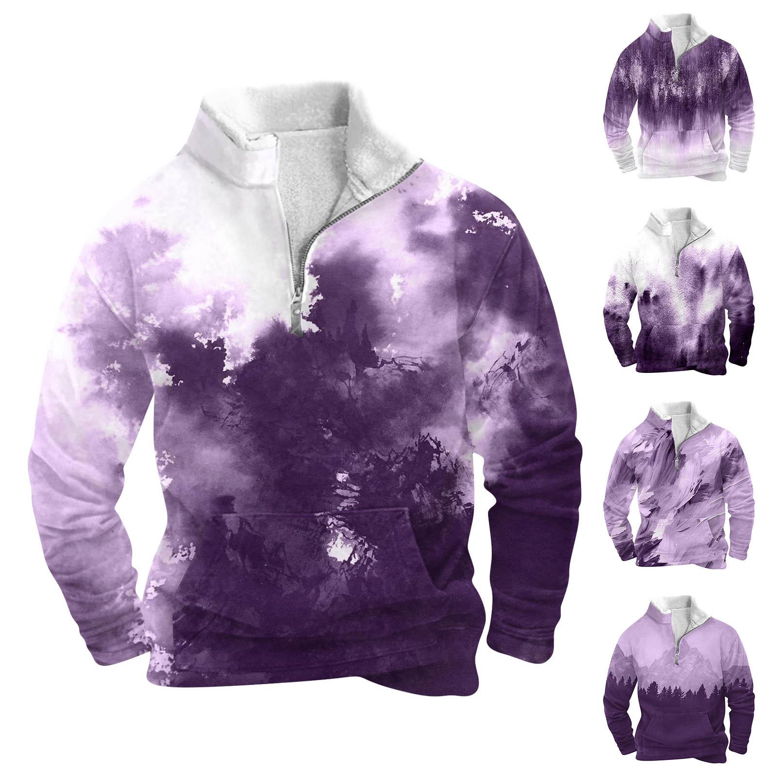 YiGeiWoLiGiaoGiao Lente en herfst herensweatshirt met staande kraag is outdoor casual truien tops XL