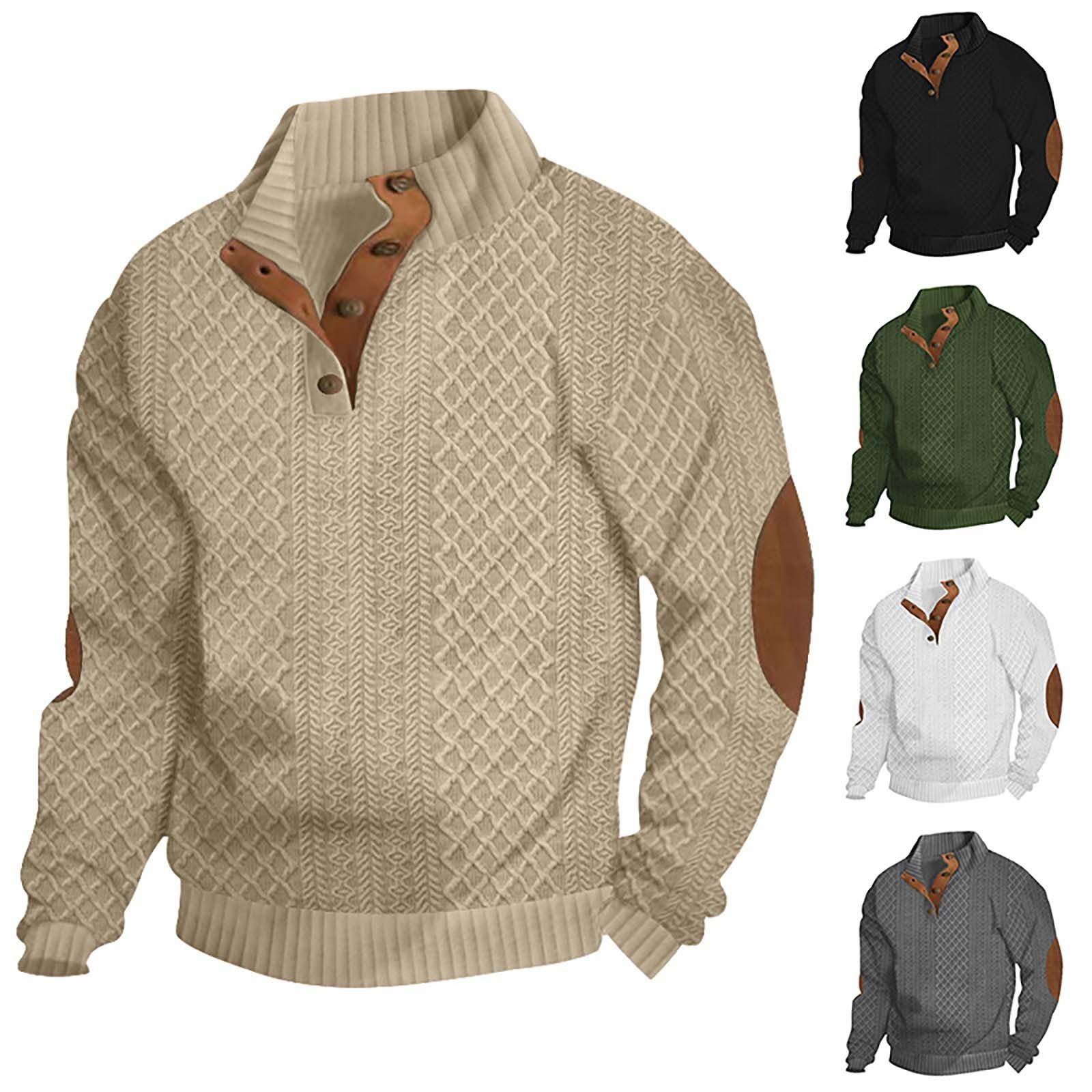 Jiangnan E Lente en heren staande kraag sweatshirt is outdoor casual truien tops XXL zwart