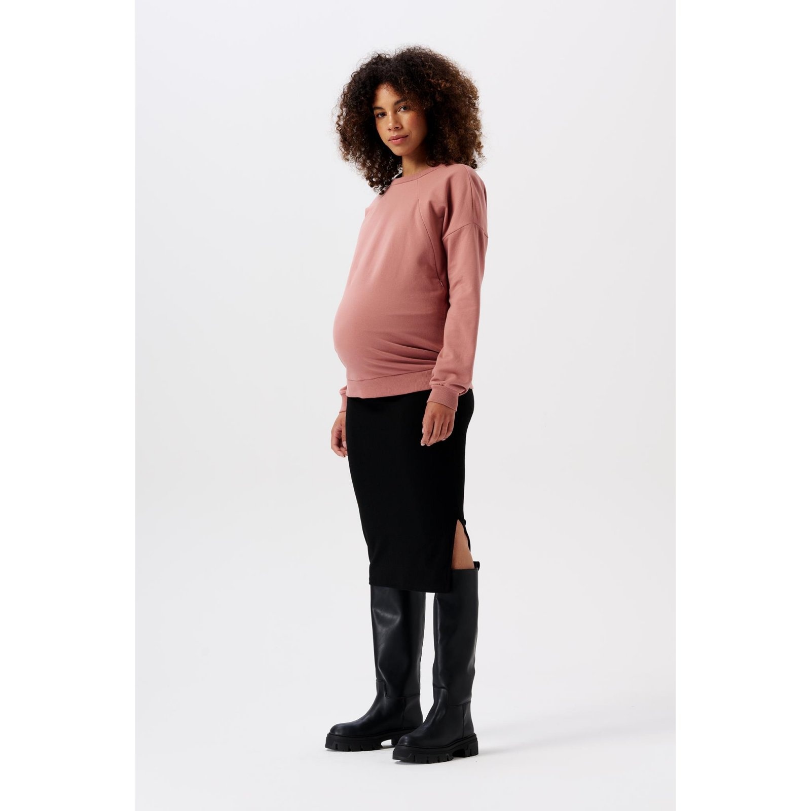 noppies Zwangerschapsjurk Vija Rib Black