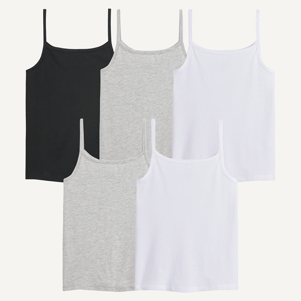 LA REDOUTE COLLECTIONS Set van 5 onderhemdjes