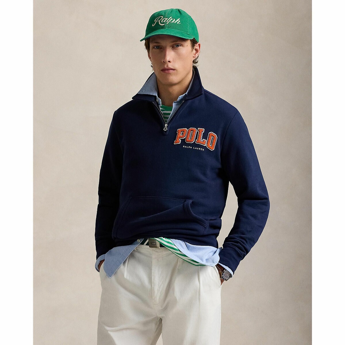 Polo ralph lauren Sweater met 1/2 rits