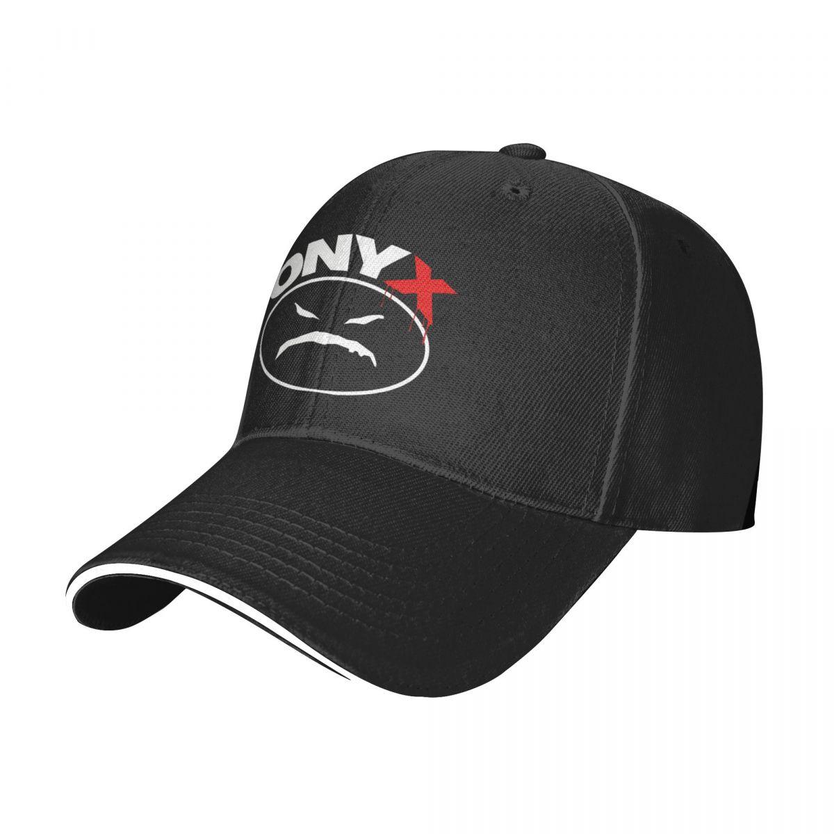 91510107MAC1P63Q47 Onyx Logo Zwart Nieuwe Rock Rock Band Zon Ademend Verstelbare Dad Hoeden Outdoor Snapback Trucker Hoed Outdoor Casual Zonnehoed One Size
