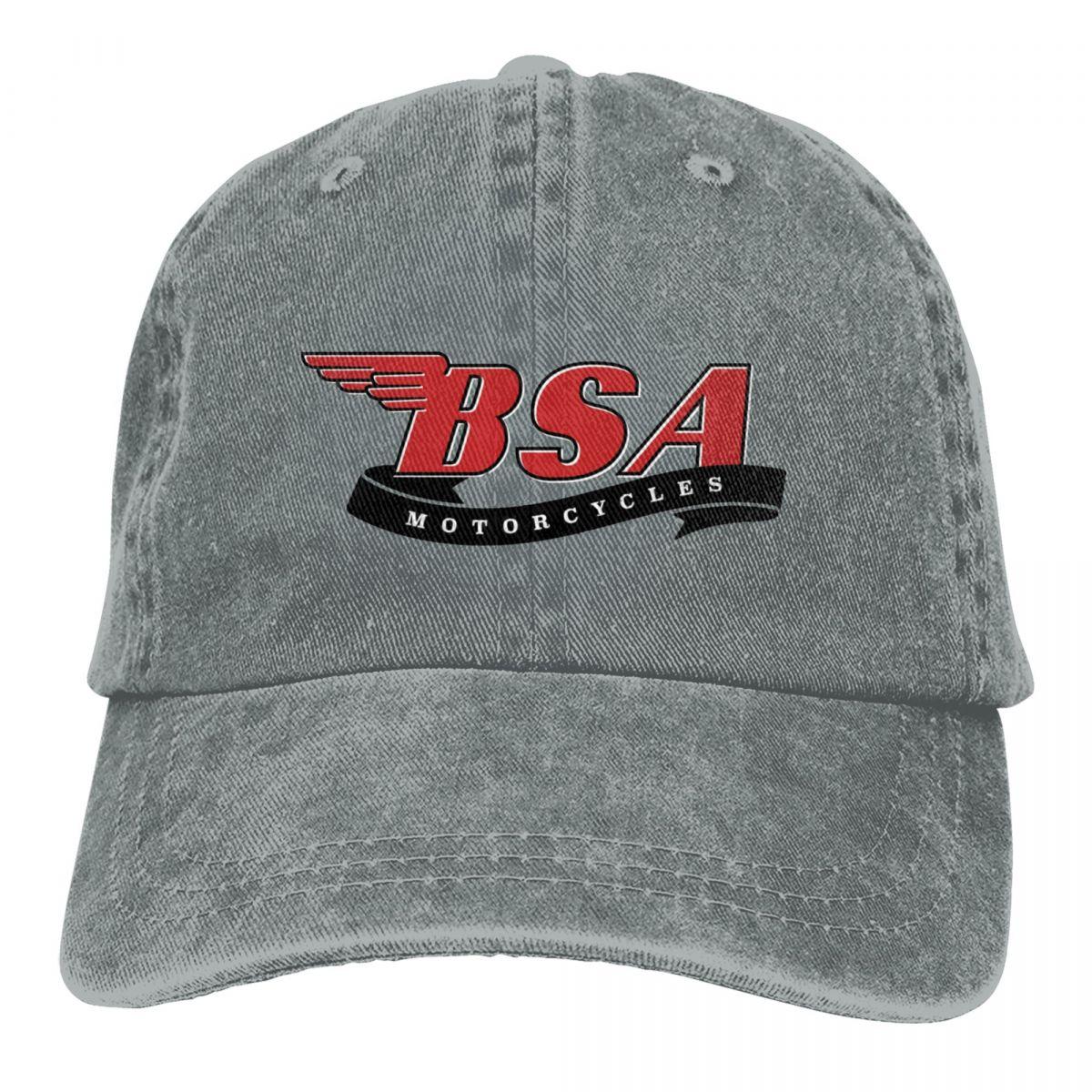 91440605MAC3NXC54W Klassieke BSA Motorcycles Logo Baseball Cap Accessoires Vintage Distressed Cotton Snapback Cap Unisex Dames Outdoor Workouts Hoeden Cap One Size