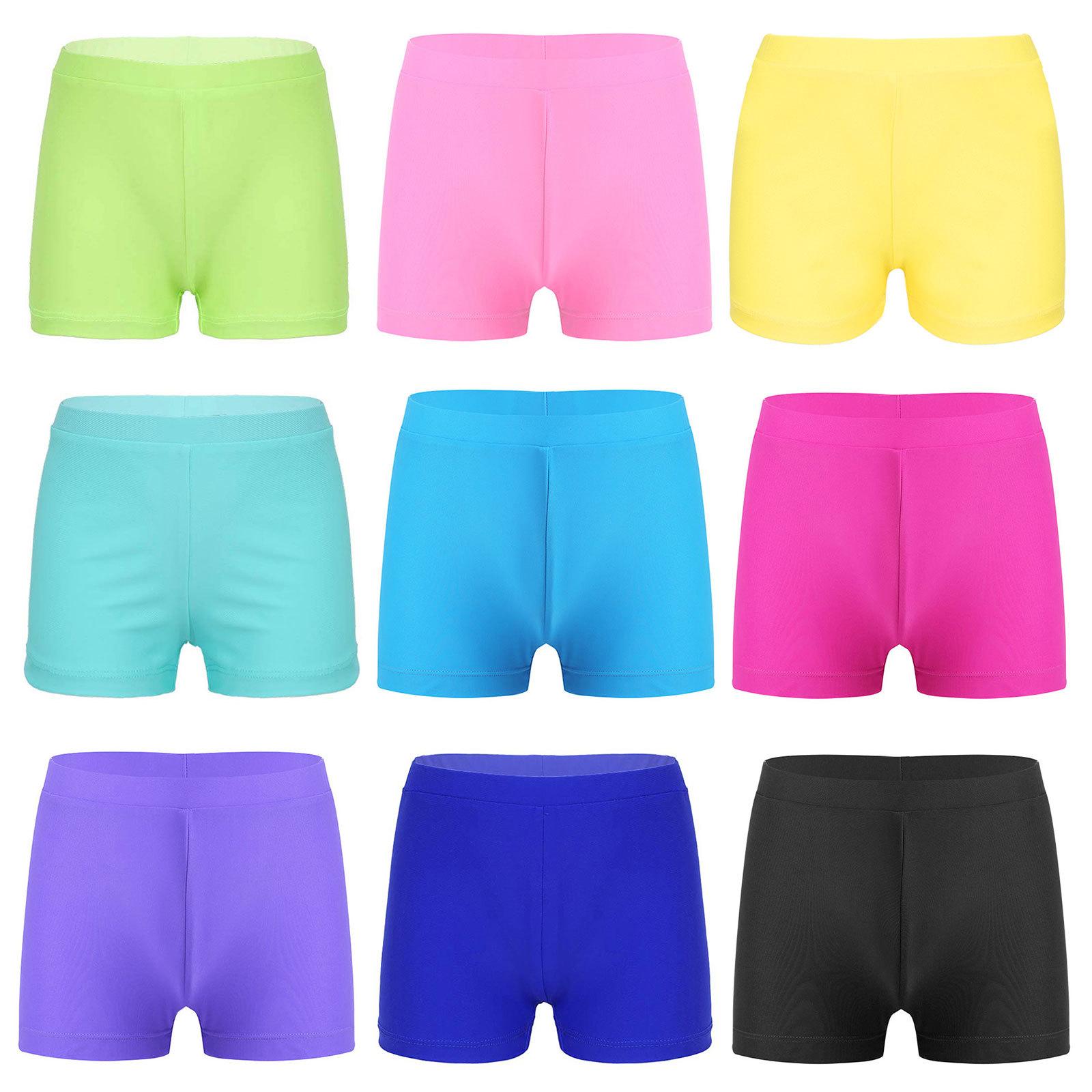 Kinderen Meisjes Snel Drogende Zwemshorts Effen Kleur Zwembad Strand Zwemshorts 3-4 Years lichtblauwe kleur