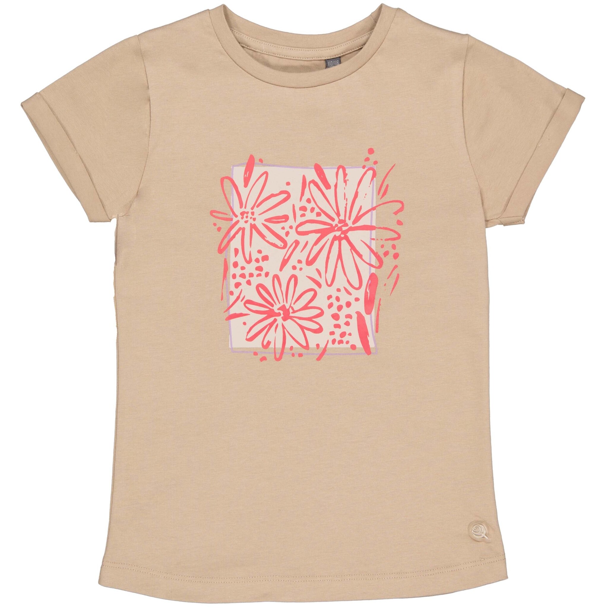 Quapi Zomer shirt meisjes - zand - Fieke