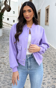 The Musthaves Soft Bomberjacket Lila