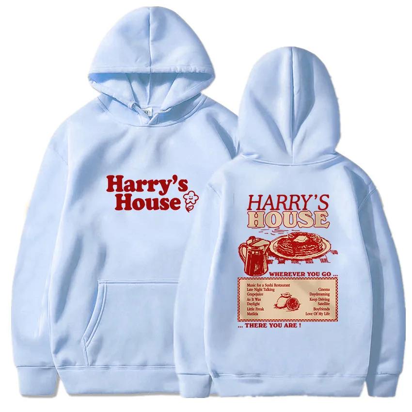 Planet clothing wholesale Harrys House Love on Tour Hoody Heren Herfst Fleece Sweatshirt Unisex Mooie Esthetische Hoodie Retro Comic Print Grafische Kleding XS wit
