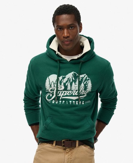 Superdry Mannen Outfitters Hoodie Groen