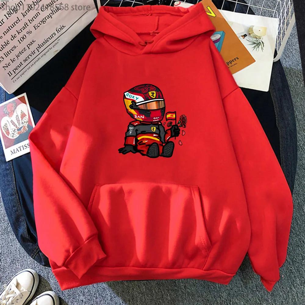 Boutique sports suit series 2 Sainz Mini F1 Hoodies voor heren Games Cartoon Grafische Sweatshirts Lange mouwen Y2k Kleding Herenkleding Harajuku Streetwear Dames S