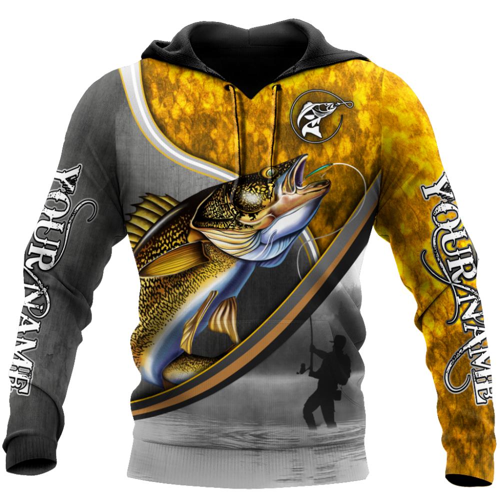 ETST 012 Grappige visserij 3D-geprinte herfst heren hoodies unisex casual pullover hiphop hoodie streetwear Sudadera Hombre S