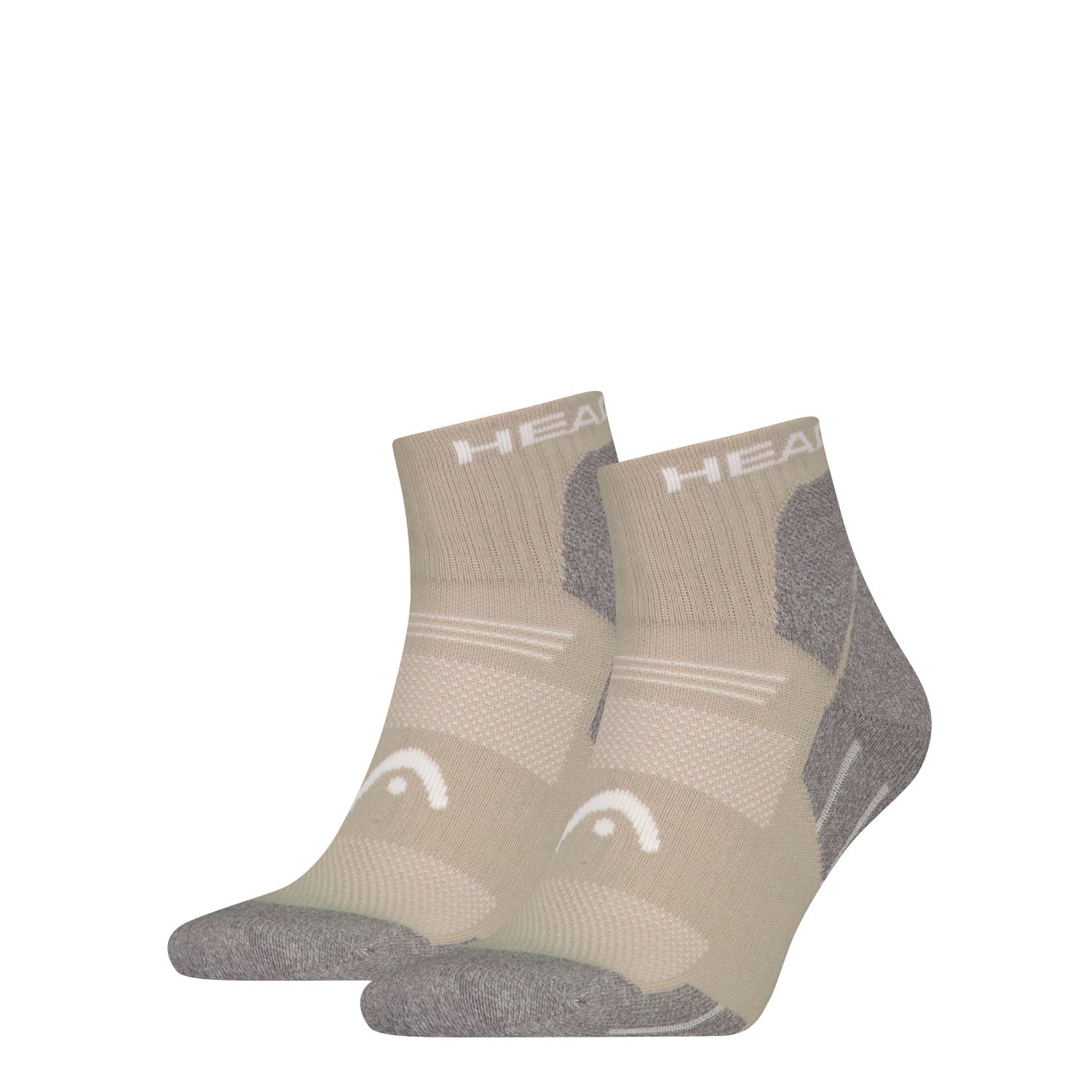 HEAD Wandelsokken All Climates Hiking Quarter 2-pack Taupe-35/38