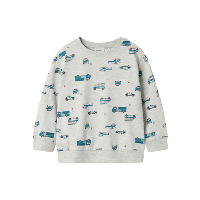 name it Light Trui Nmmtroy Grijs Gem&ecirc;leerd