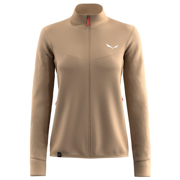 Salewa - Women's Puez Waffle Hybrid PL Jacket - Fleecevest, beige/bruin