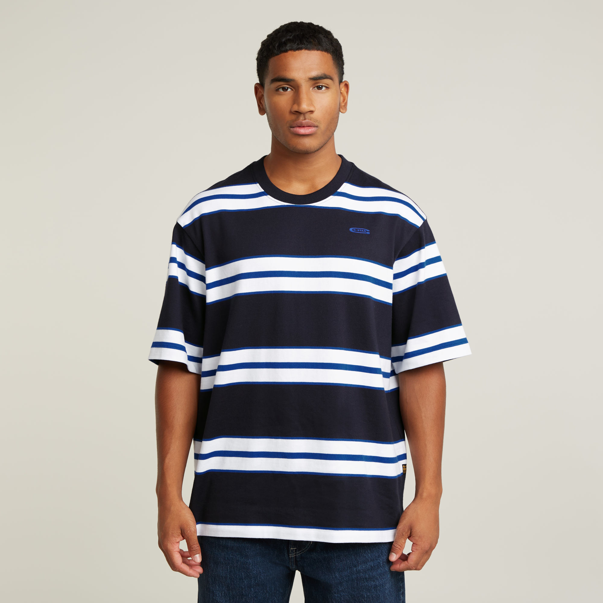 G-Star RAW Stripe Boxy T-Shirt - Meerkleurig - Heren