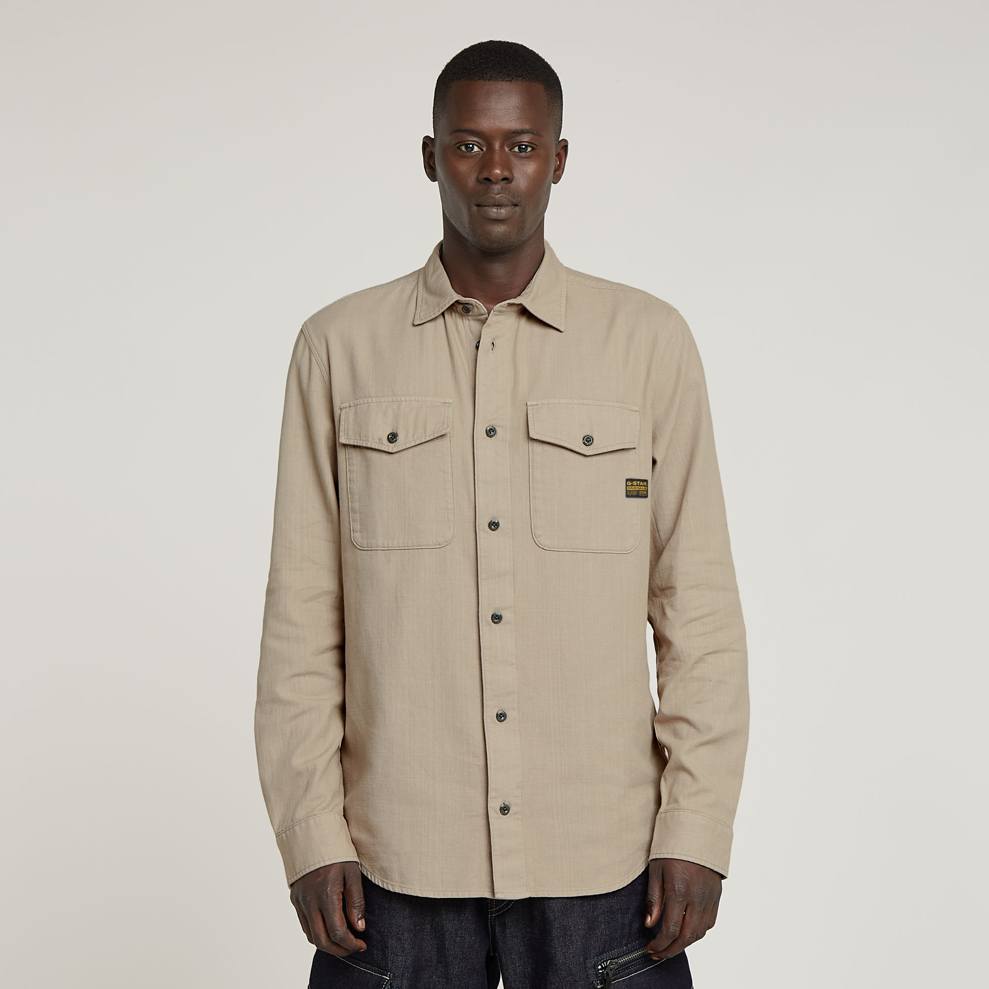 G-Star RAW Marine Slim Shirt - Beige - Heren