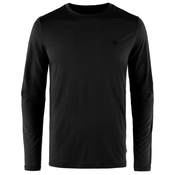 Fjällräven - Abisko Wool L/S - Longsleeve, zwart
