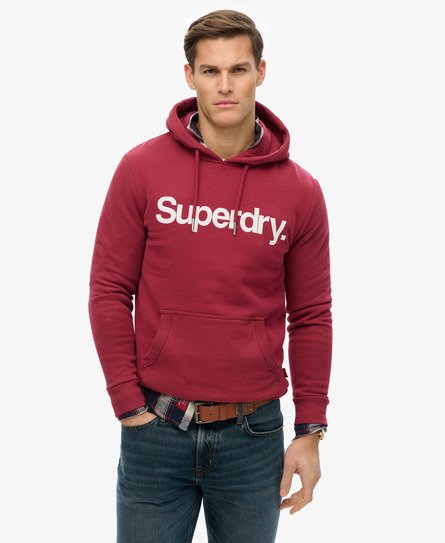 Superdry Mannen Hoodie met Core-logo Rood