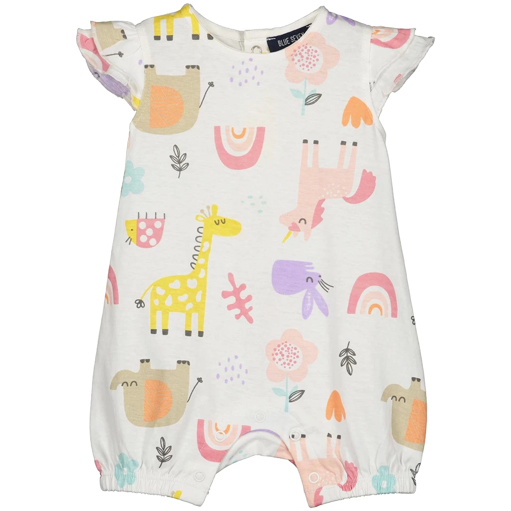 blueseven-collectie Blue Seven-collectie Rompertje Magical animals (offwhite orig)