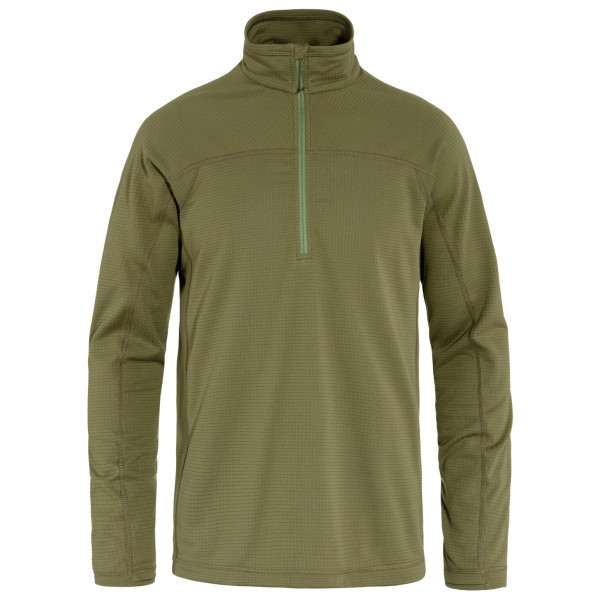 Fjällräven - Abisko Lite Fleece Half Zip - Fleecetrui, olijfgroen