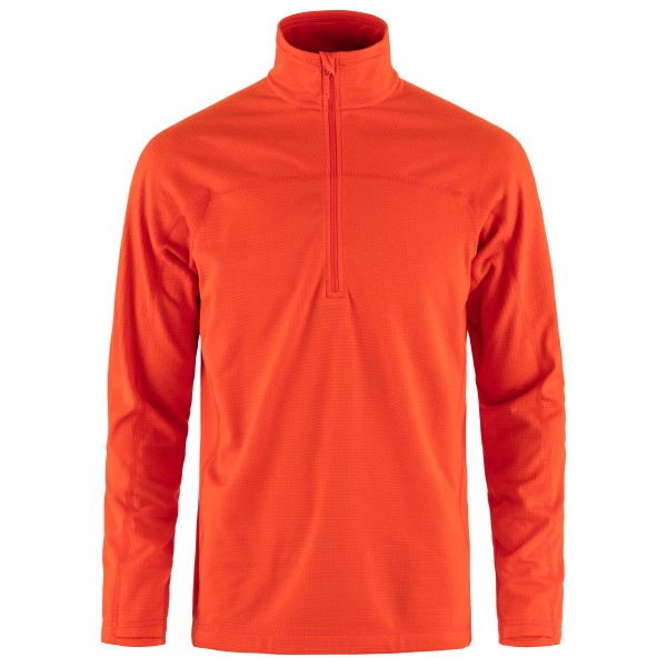 Fjällräven - Abisko Lite Fleece Half Zip - Fleecetrui, rood