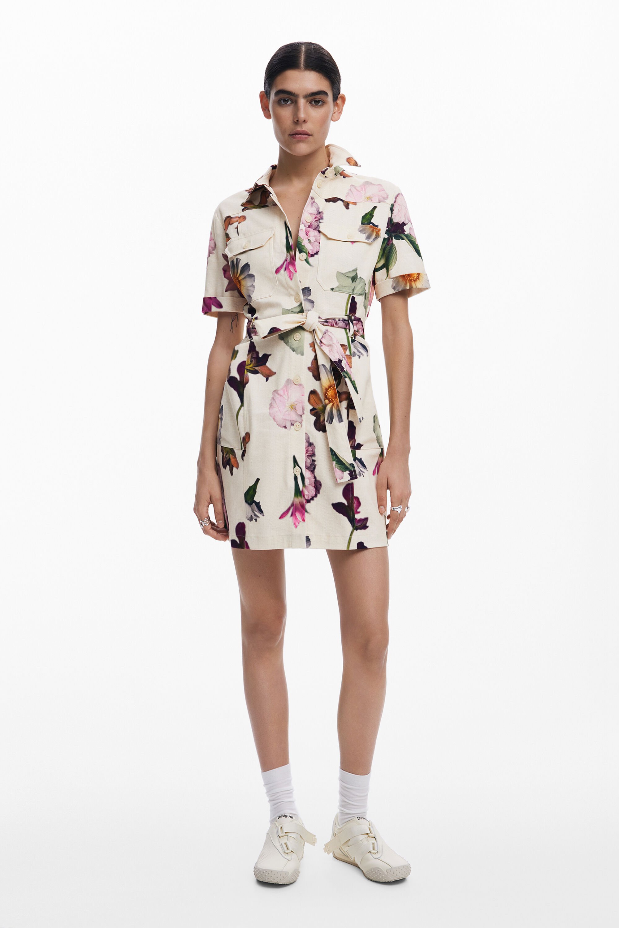 desigual Utility overhemdjurk - WHITE