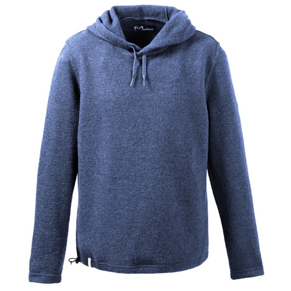 Mufflon - Kamir - Wollen trui, blauw