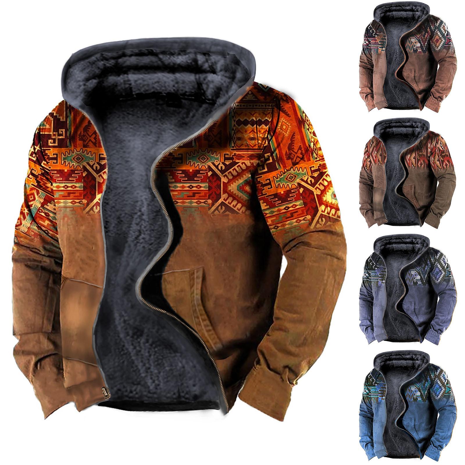 NB Fashion Casual camouflagesportsweatshirt voor heren, jas met lange mouwen en rits en capuchon XL rood