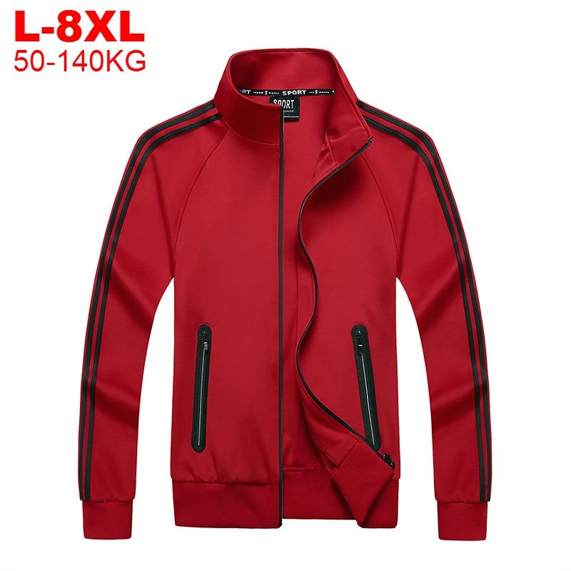 EG76LD Herenjas Man Plus Size 8xl Sportkleding Hoodies Voor Mannen Grote Maat Streetwear Bomberjack L zwart
