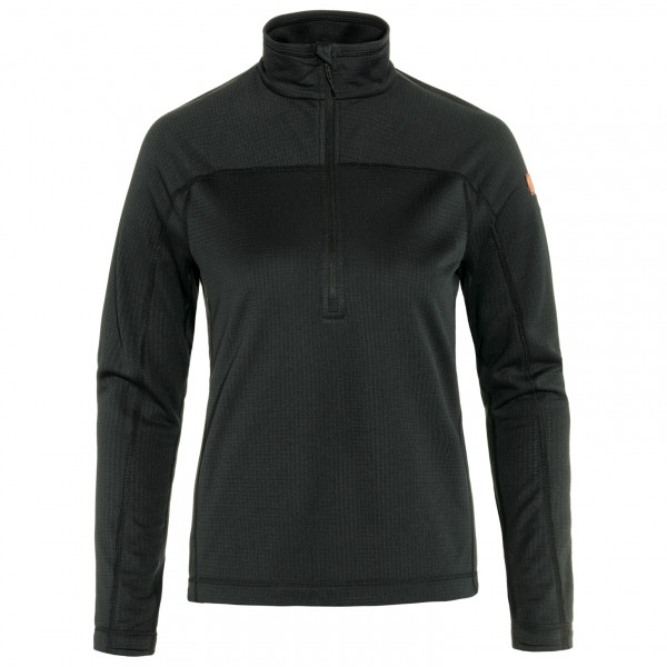 Fjällräven - Women's Abisko Lite Fleece Half Zip - Fleecetrui, zwart