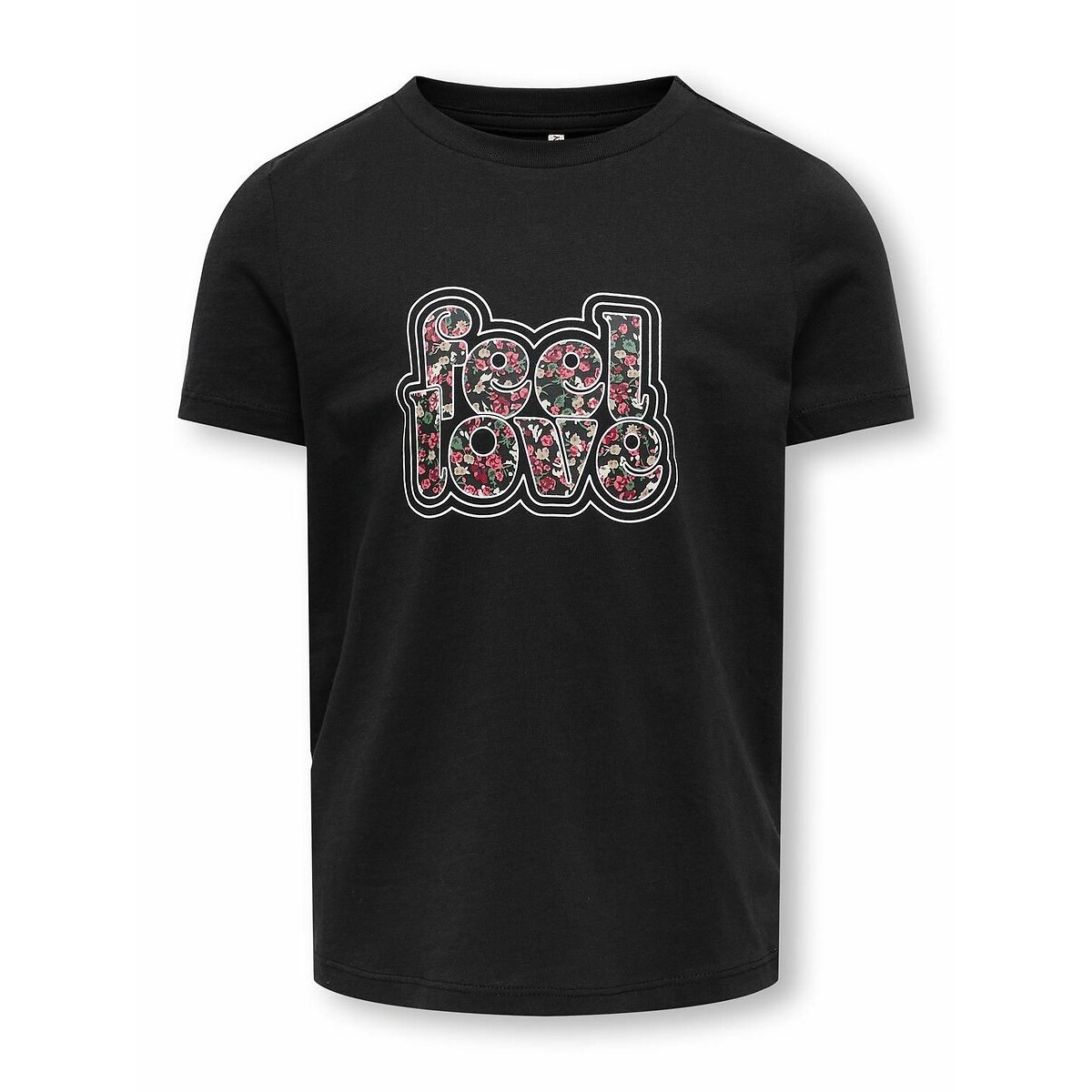 KIDS ONLY T-shirt met korte mouwen met "feel good" bloemenopdruk