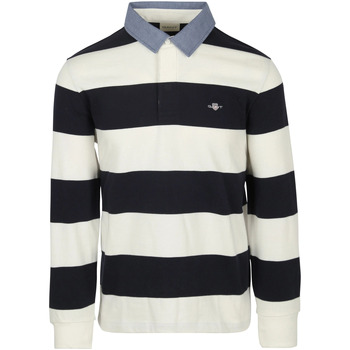 Gant Poloshirt met lange mouwen REG CHAMBRAY STRIPE HEAVY RUGGER